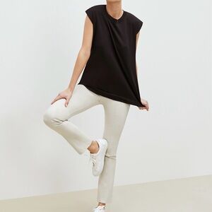 MM Lafleur Foster Pant Powerstretch Cream Ivory Bone Size 8